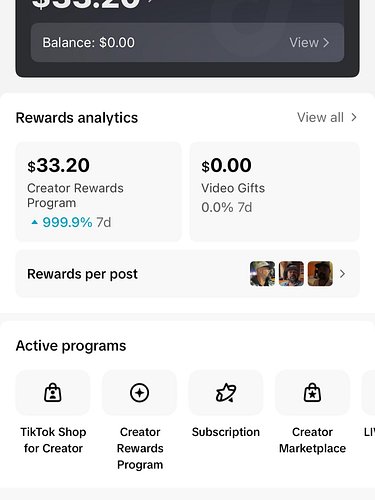 On the Tik tok monetization program