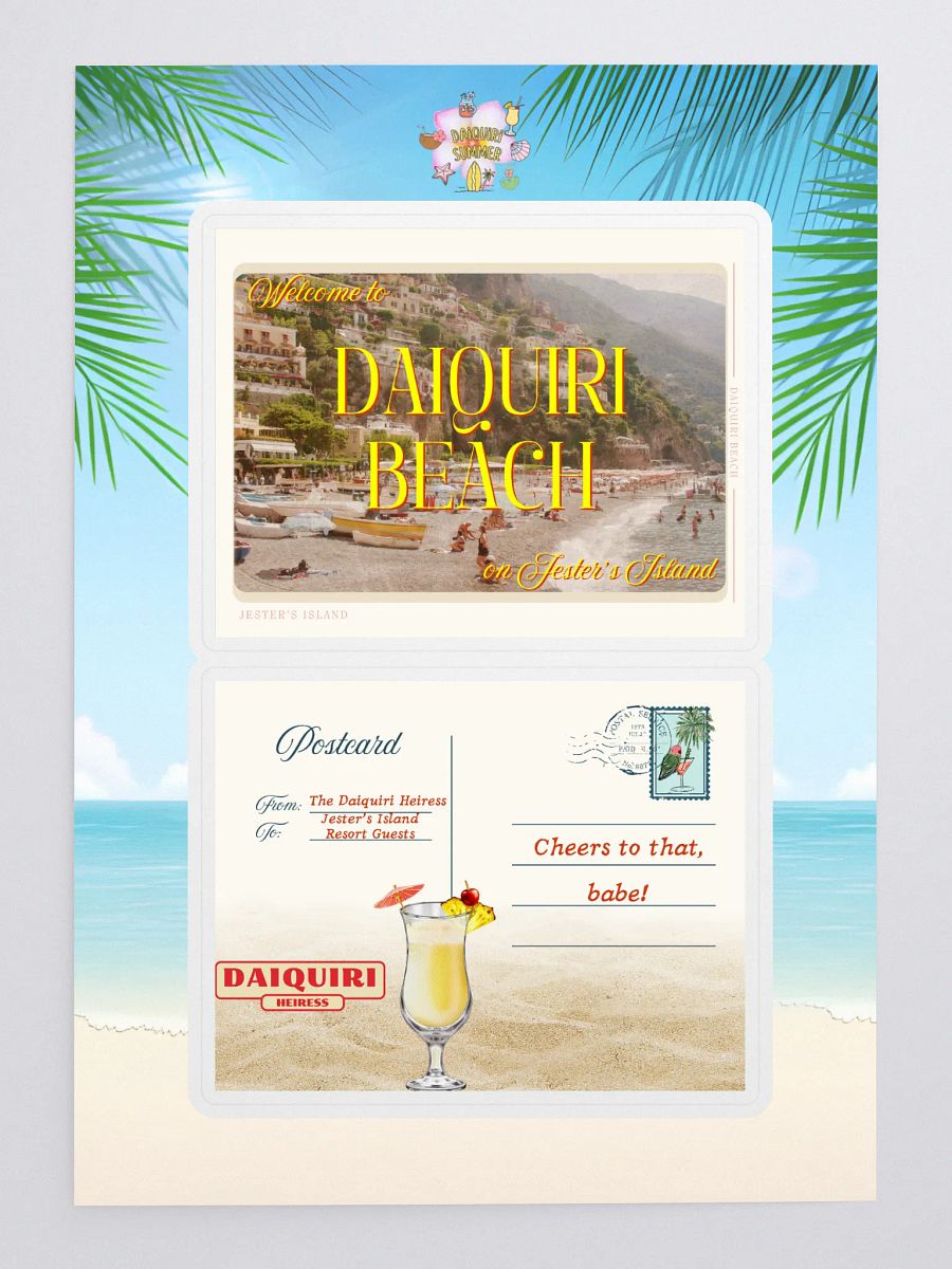 DAIQUIRI SUMMER POSTCARD STICKER SET product image (3)