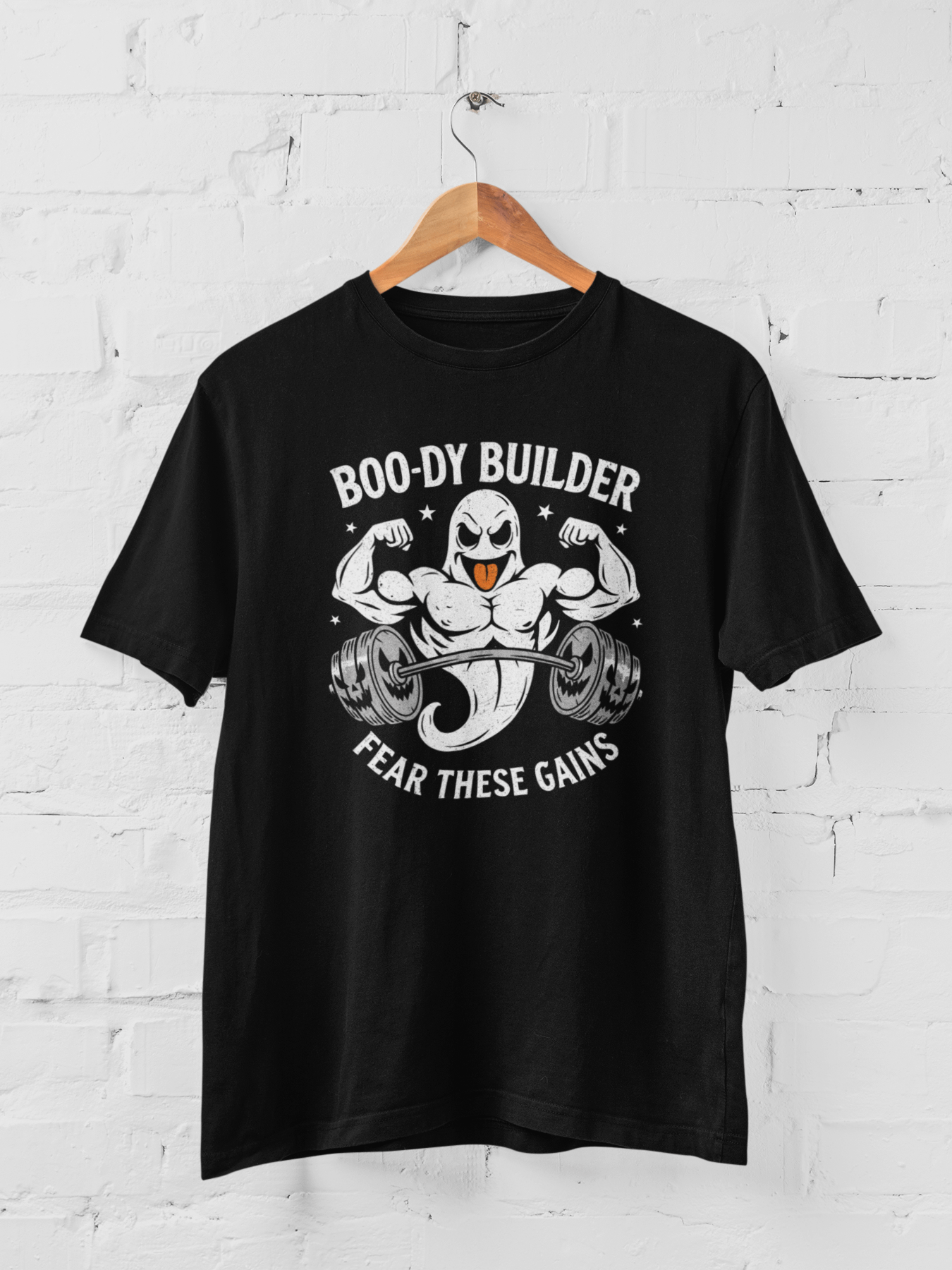 Halloween Ghost Workout T-Shirt product image (1)