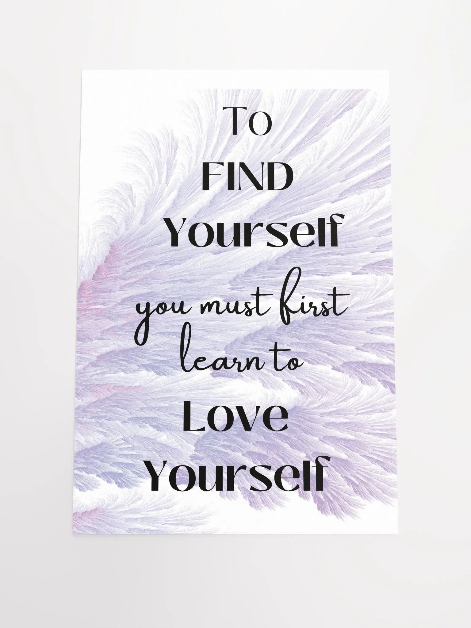 Love Yourself Inspirational Poster product image (1)