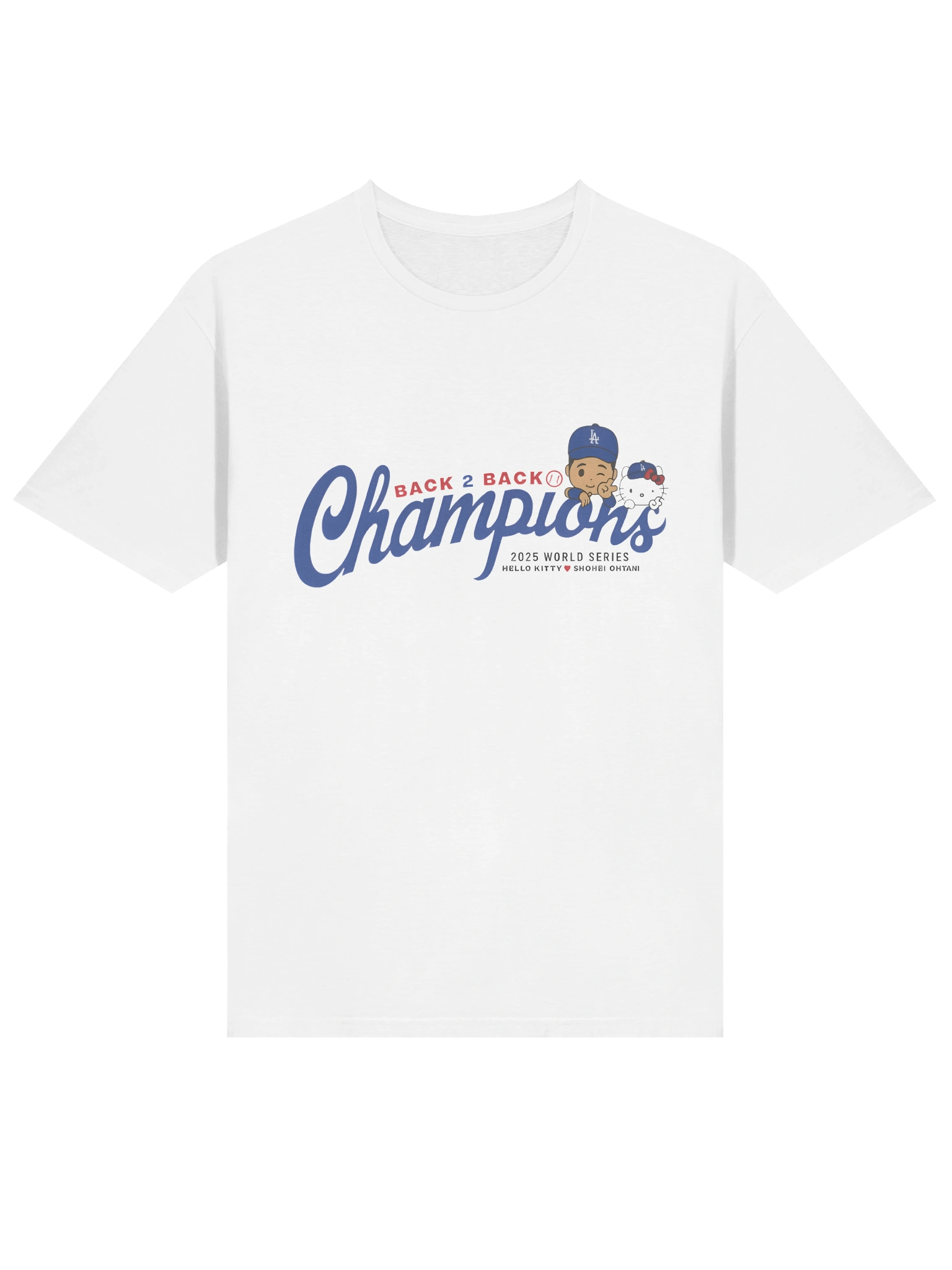 Back to Back Ohtani Hello Kitty Dodgers T-Shirt product image (2)