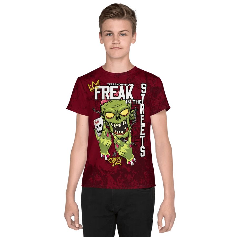 Youth Graphic Tee – Freak in the Streets v12 product image (3)