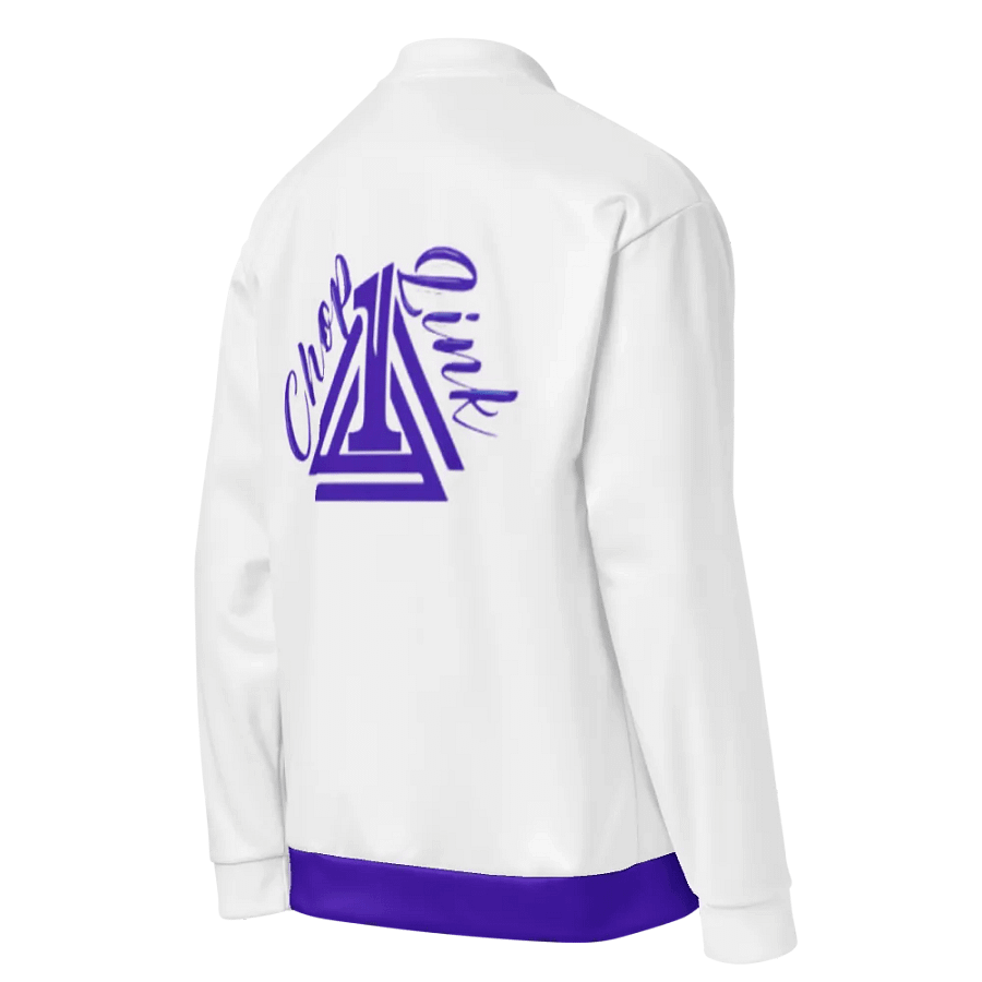 White and Blue Royalty Bomber Jacket product image (4)