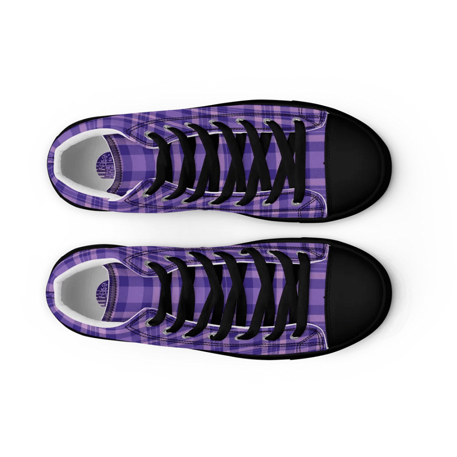 Women's Purple Tartan High Tops product image (9)