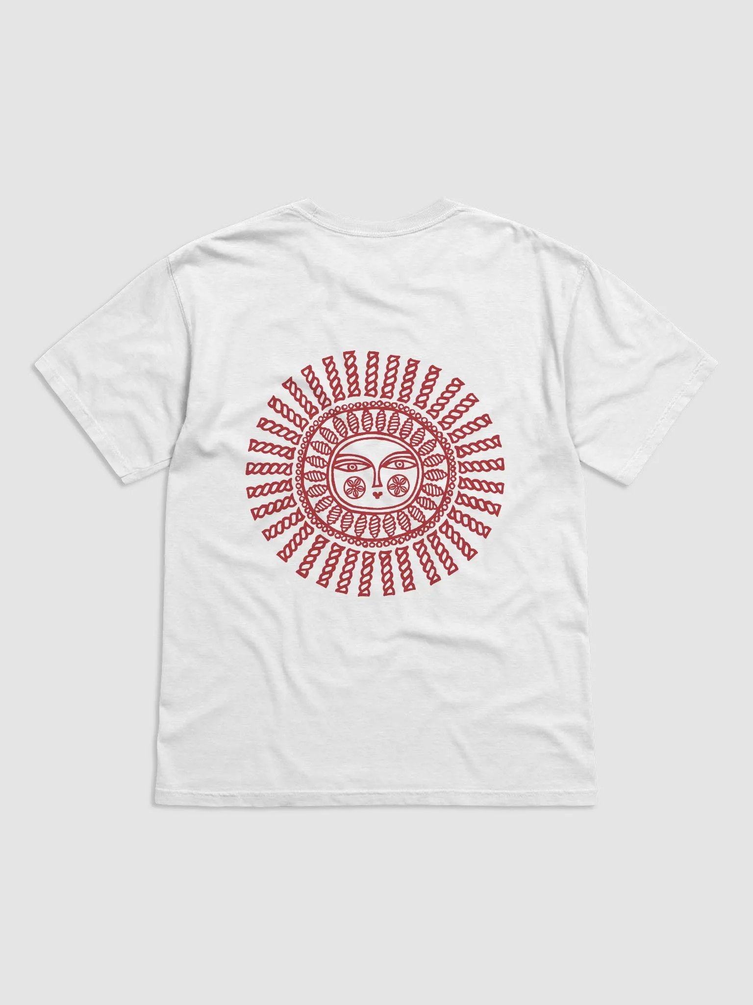 Pasta Grannies T-shirt with Sun Design on the Back product image (2)