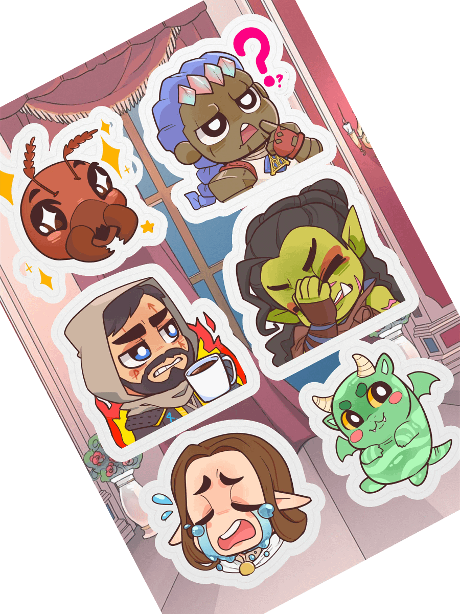 Emote Sticker Sheet product image (4)