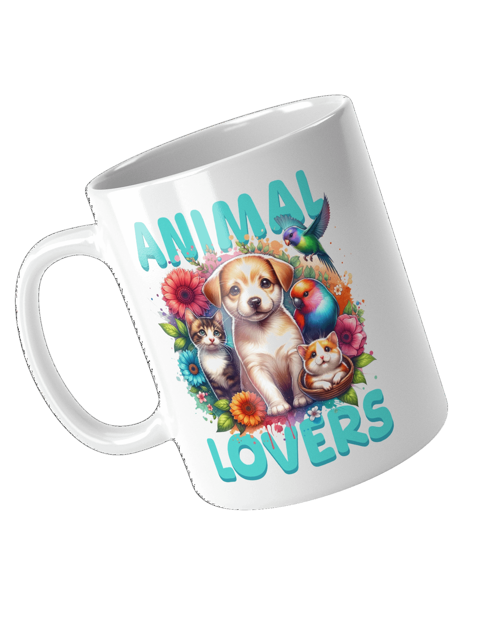 Animal Lovers | White Glossy Mug product image (4)