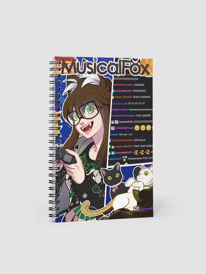 4 Year Streamversary Spiral Notebook product image (1)