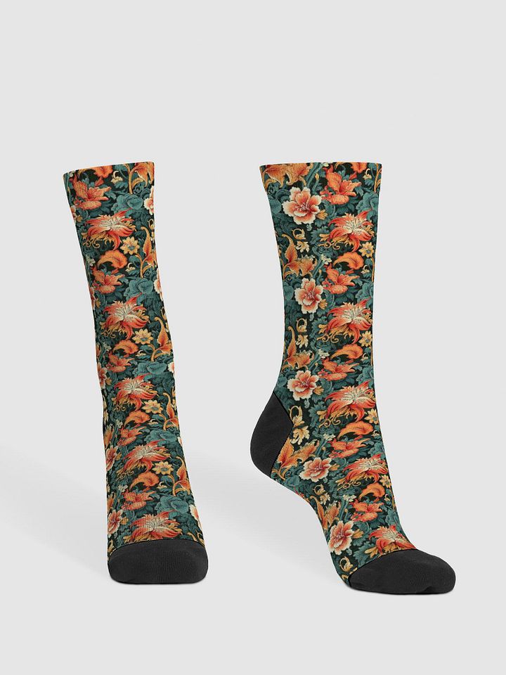 Sunset-Flowers | Premium Sustainable Crew Socks product image (2)