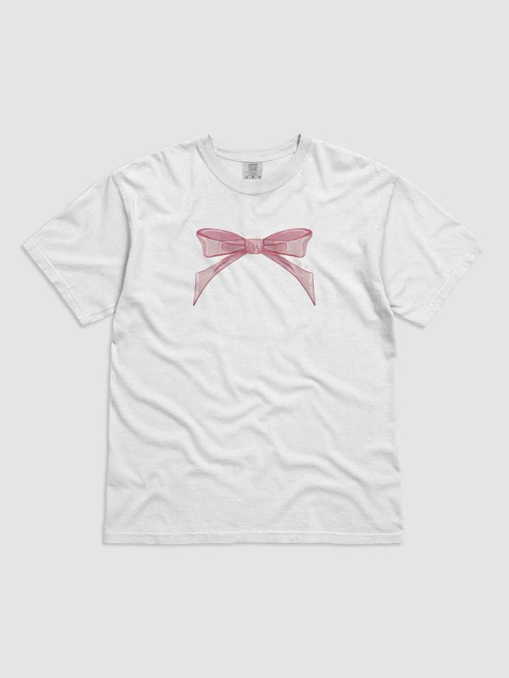 Comfort Colors Pink Coquette Bow Shirt product image (1)