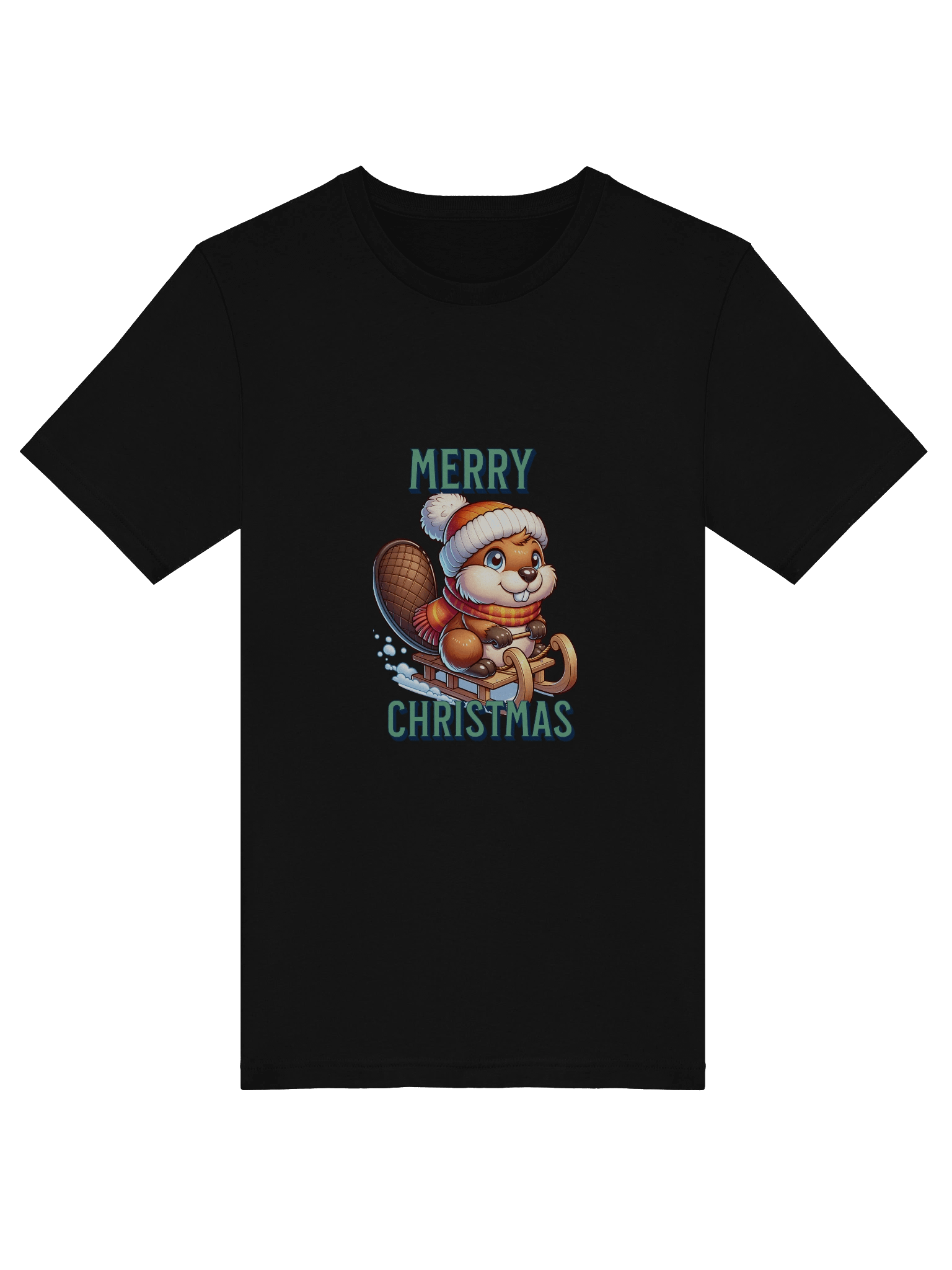 Merry Beaver Christmas T-Shirt product image (13)