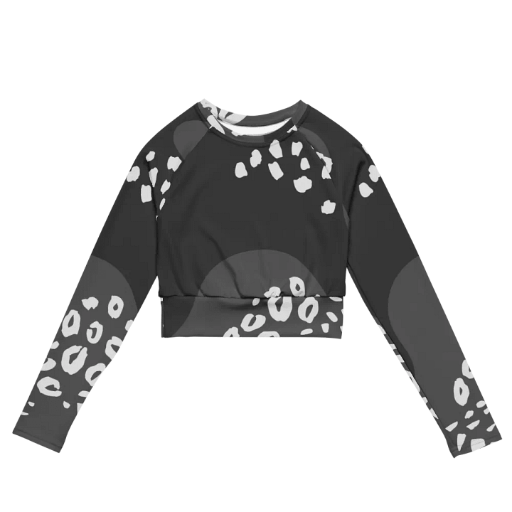 Grey Dynamic Animal Print Crop Top product image (2)