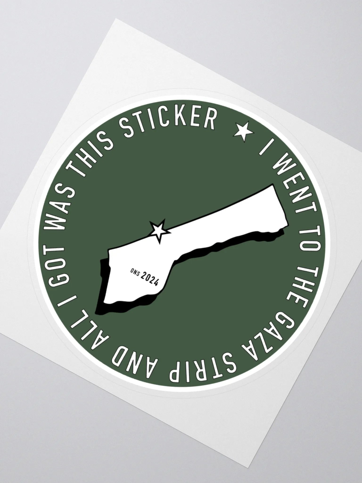 All I Got Was This Gaza Sticker product image (4)