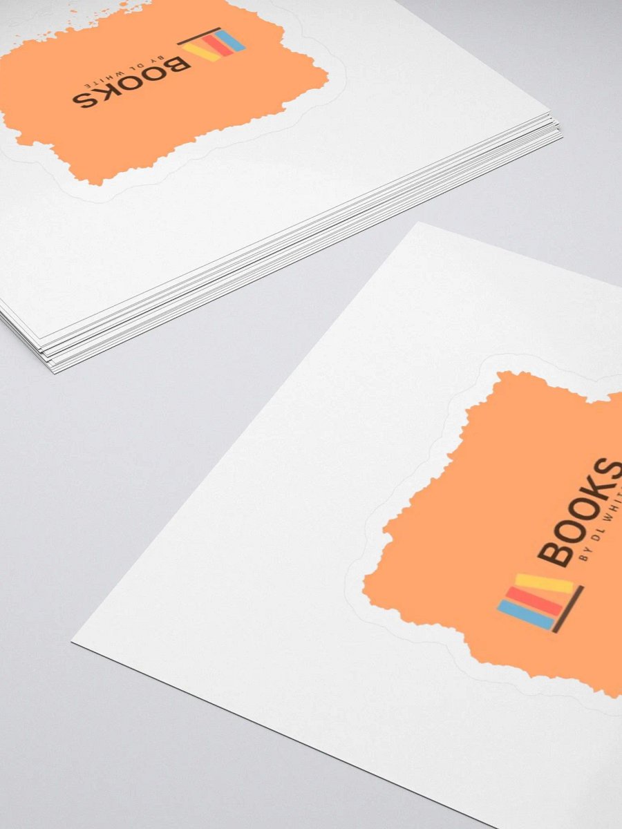 Books by DL White Die cut sticker product image (4)