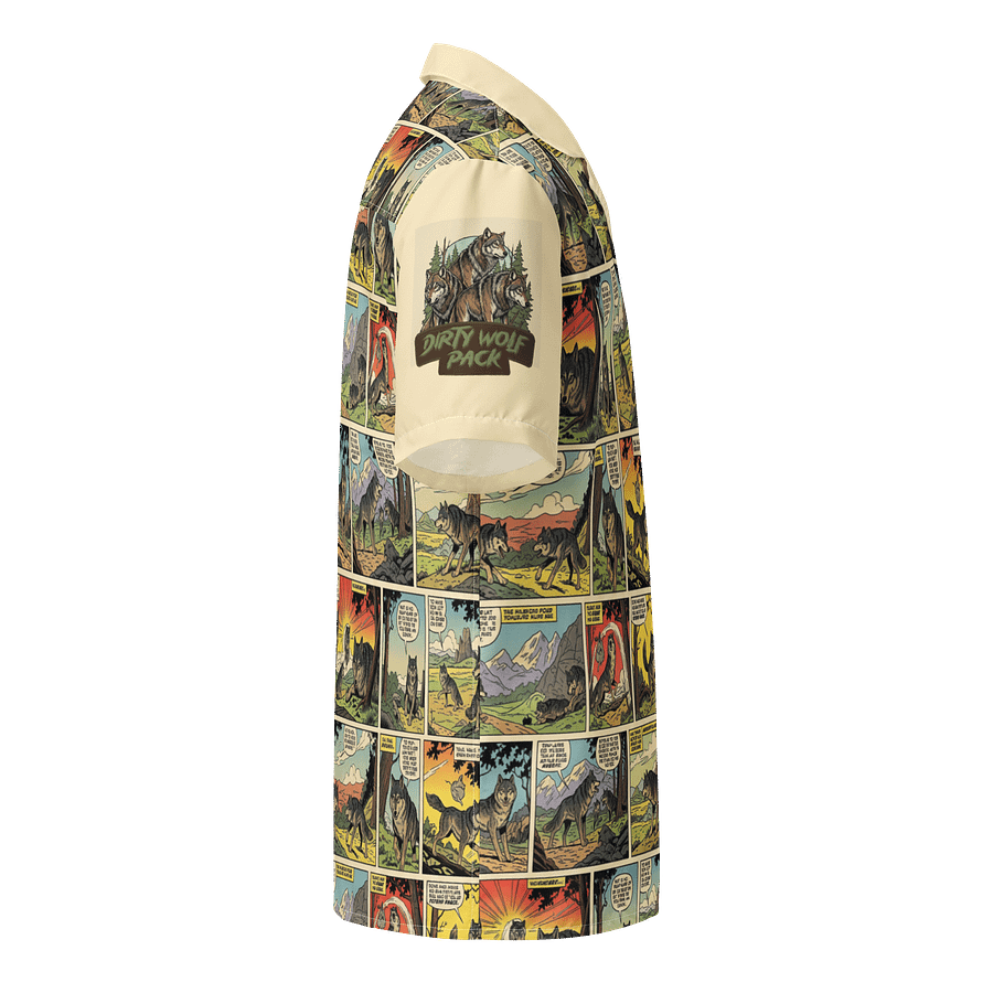 Vintage comic nature button up shirt product image (4)