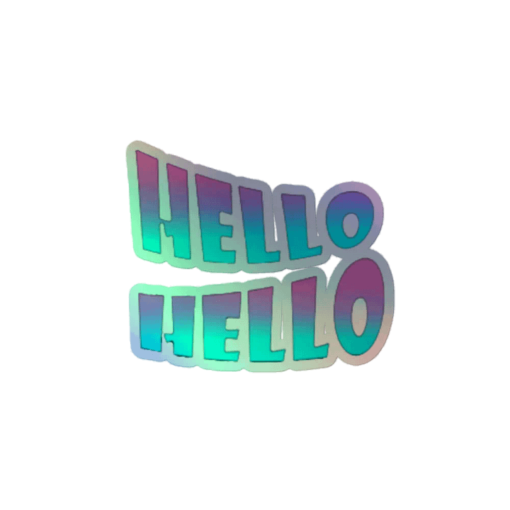 OG Hello Hellooo Holographic Sticker product image (2)