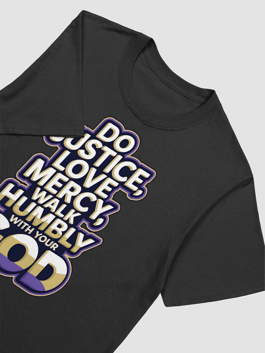 Micah 6:8 Purple Unisex Tee product image (3)