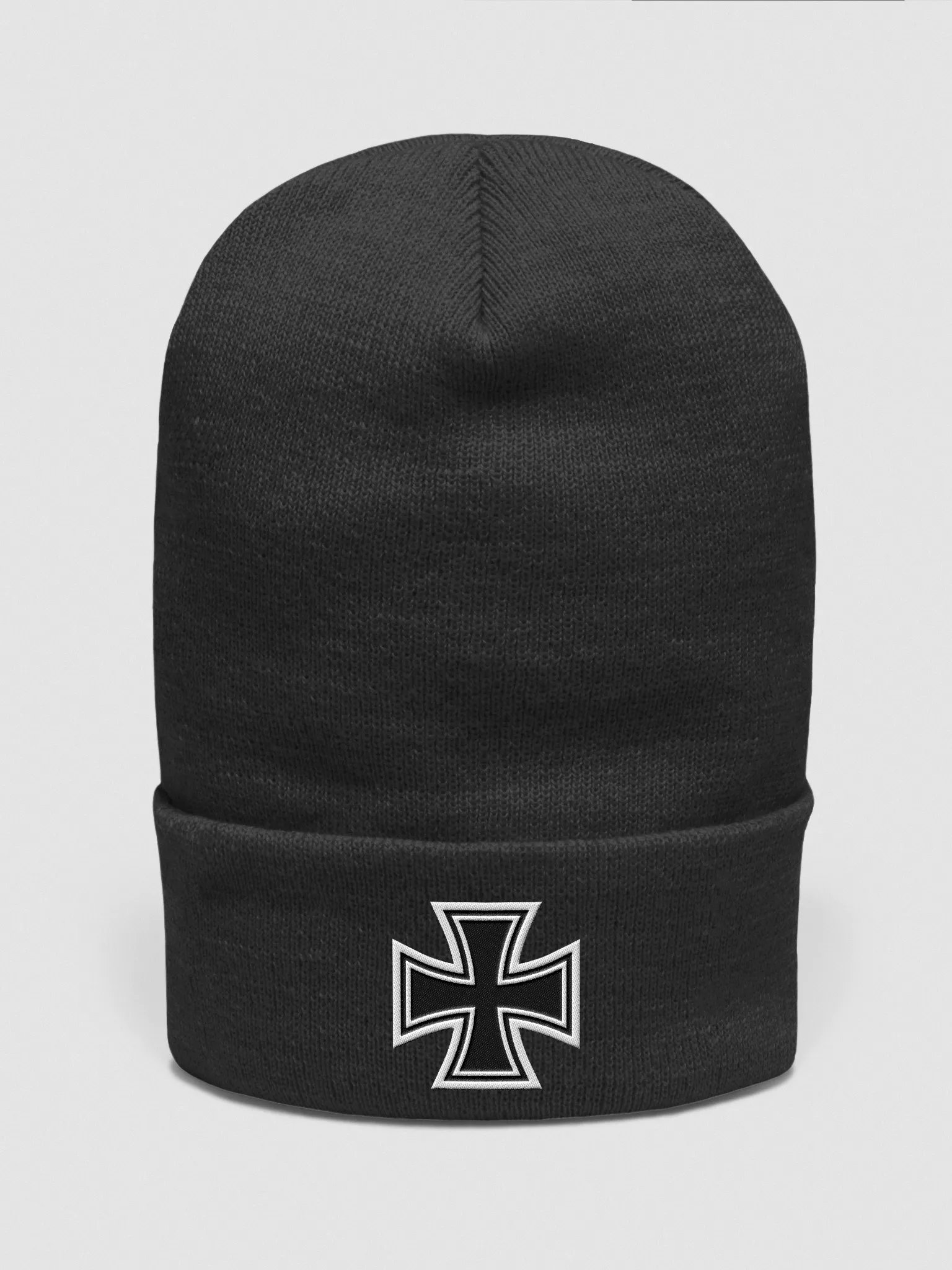 Iron Cross Cuffed Beanie product image (2)