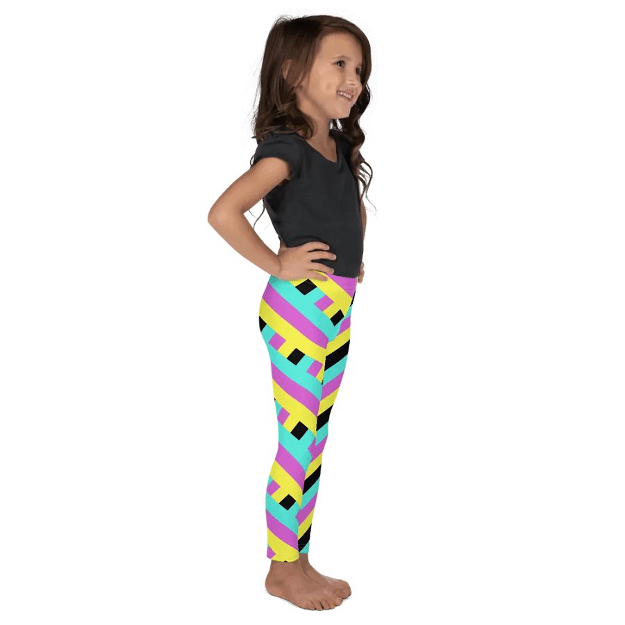 Colorful Spring Leggings for Girls with stripes, Leopard Collection product image (6)