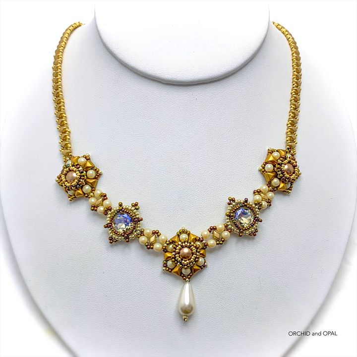 Digital Pattern - Renaissance Fair Vexolo and Crystal Necklace product image (1)