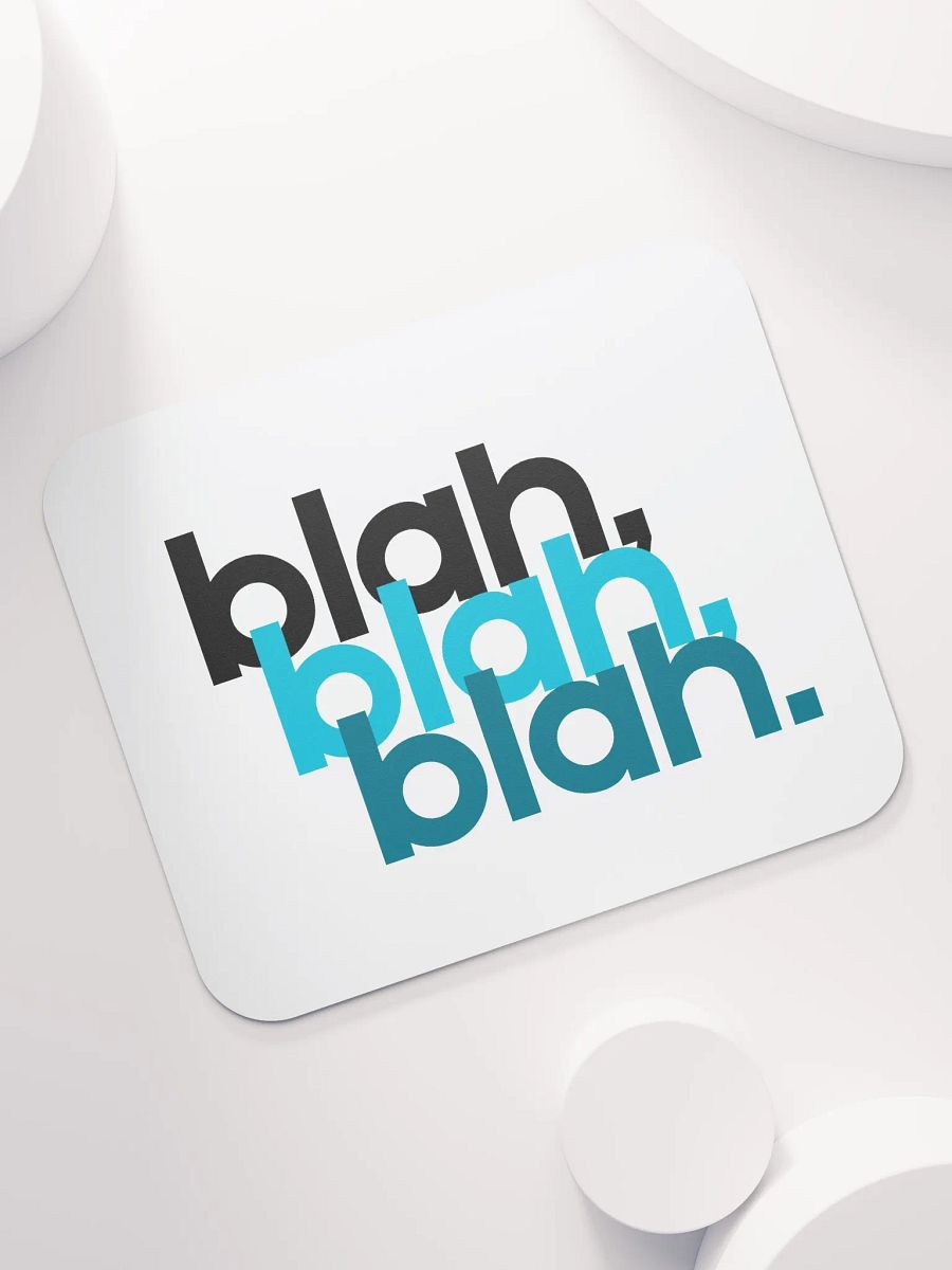blah blah blah mouse pad product image (7)