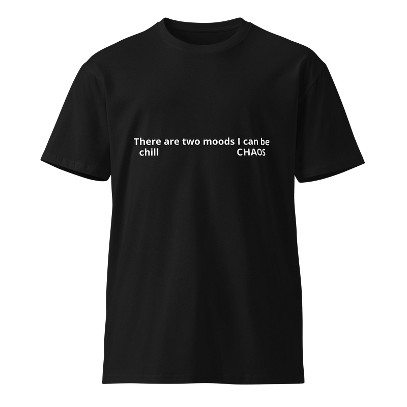 there are two moods I can be chill and chaos T-shirt