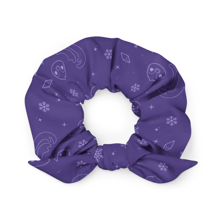 Purple recycled scrunchie | Arctic dreams product image (2)