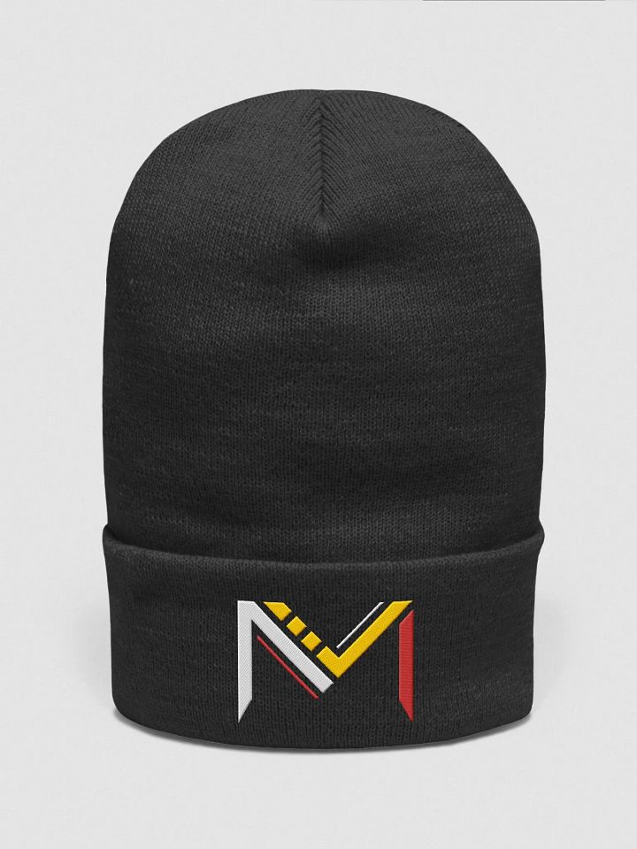 Maryland Inspired Initial Letter M Cuffed Beanie product image (1)