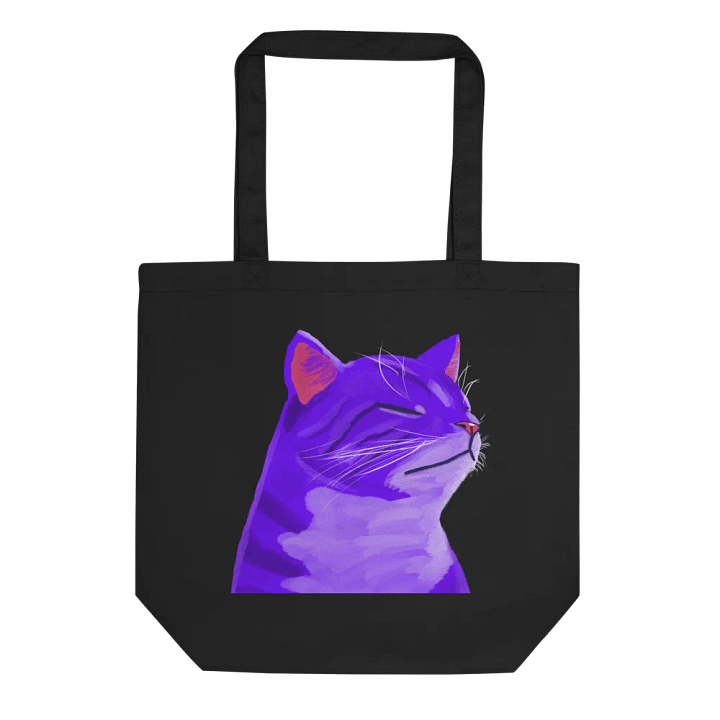 Grape Cat Tote Bag product image (3)