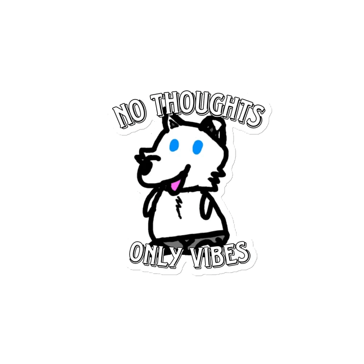 No Thoughts Only Vibes Liffy Die-cut Magnet product image (2)