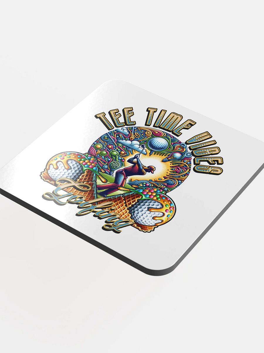 Tee Time Vibes Golfing Swing Time Coaster Set product image (1)