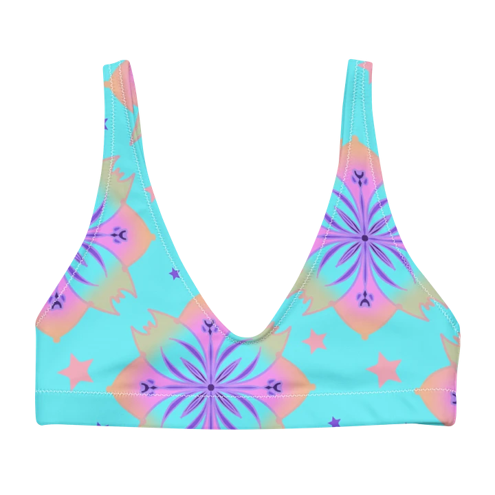 Pretty Pastel Bow Pattern Padded Bikini Top product image (2)