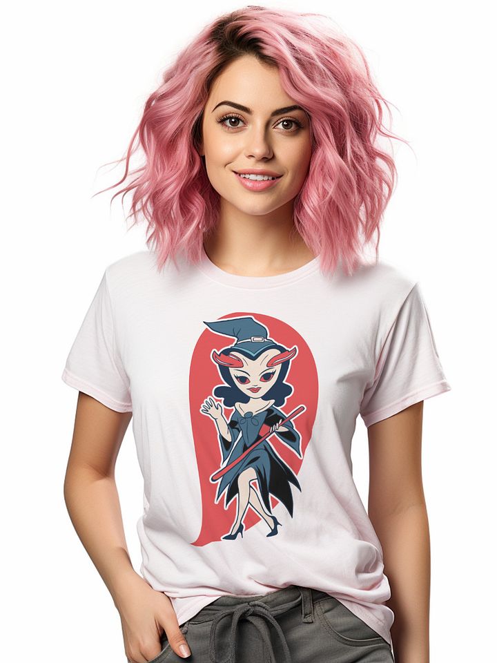 Wicked Retro Witch T Shirt product image (15)