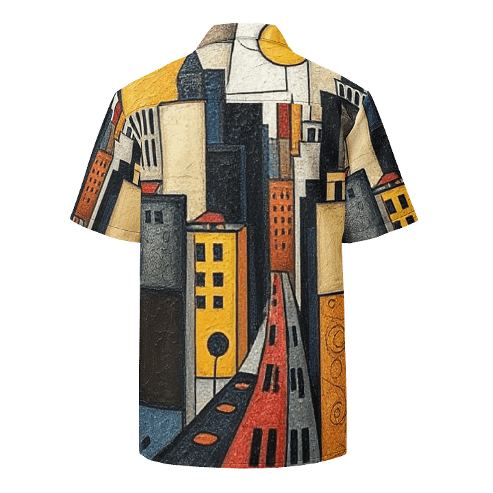 Abstract City Bomber Hawaiian Shirt product image (2)