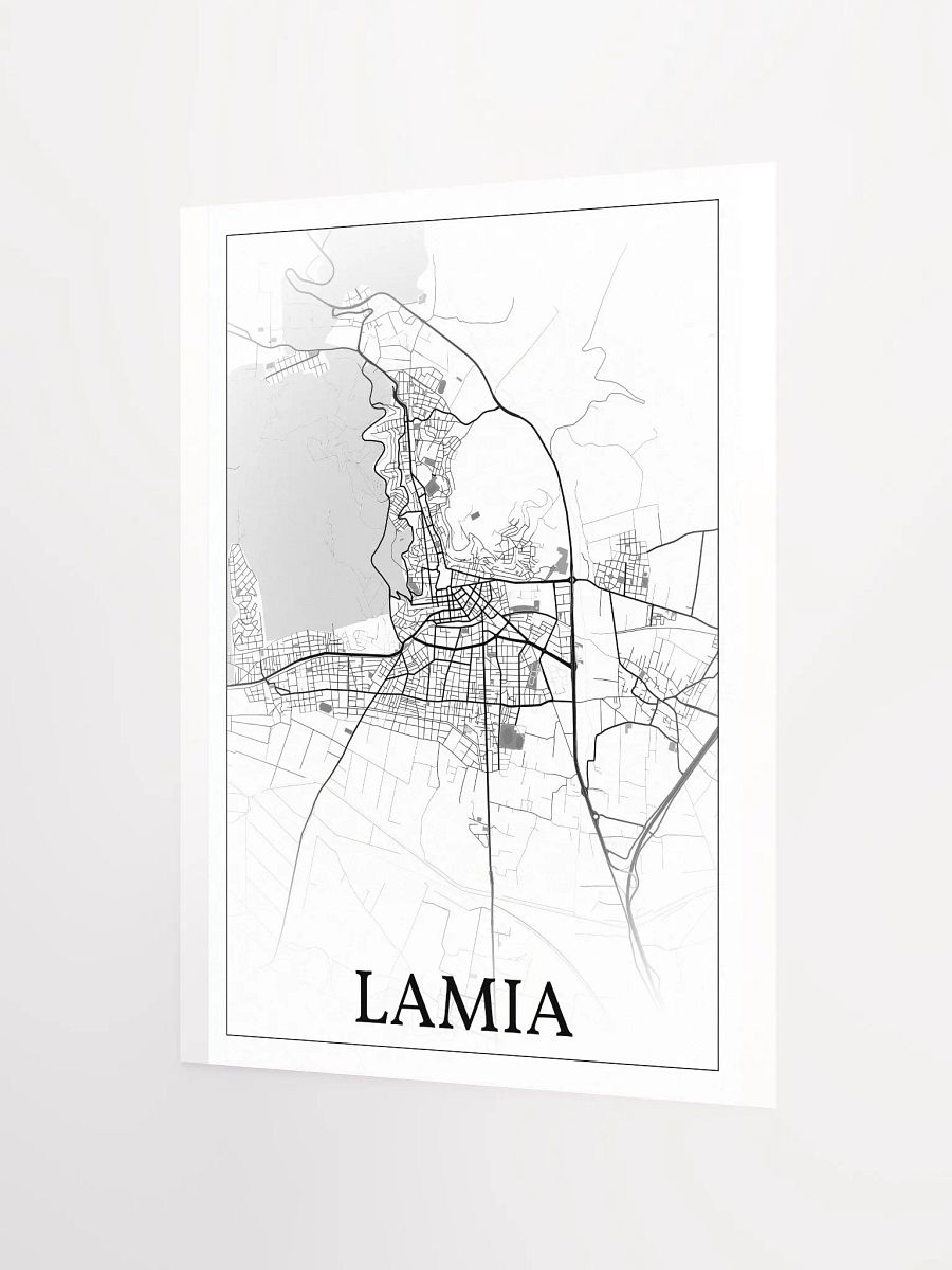 Lamia, Greece, city map print product image (7)