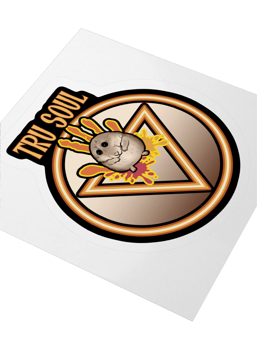Tru Soul Hamster Kiss Cut Stickers - 3"x3" product image (3)