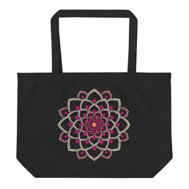 Simple Pink Mandala Organic Cotton Tote Bag product image (1)