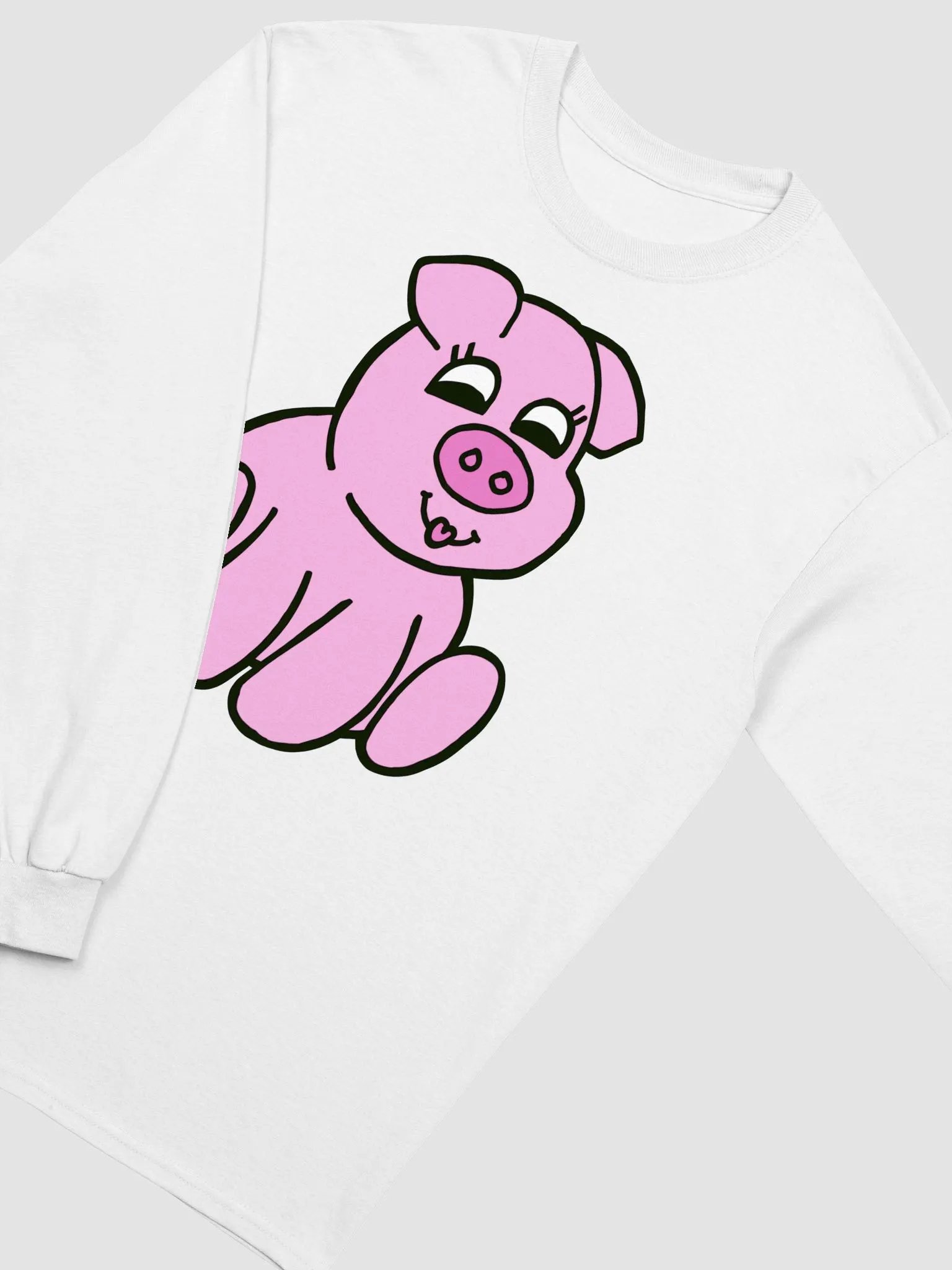 Oinkin' Adorable Long Sleeve Tee product image (4)