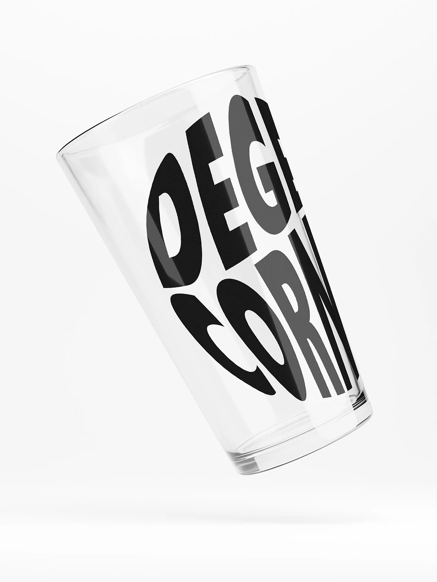 Degen Corner - Pint glass (dark logo) product image (4)