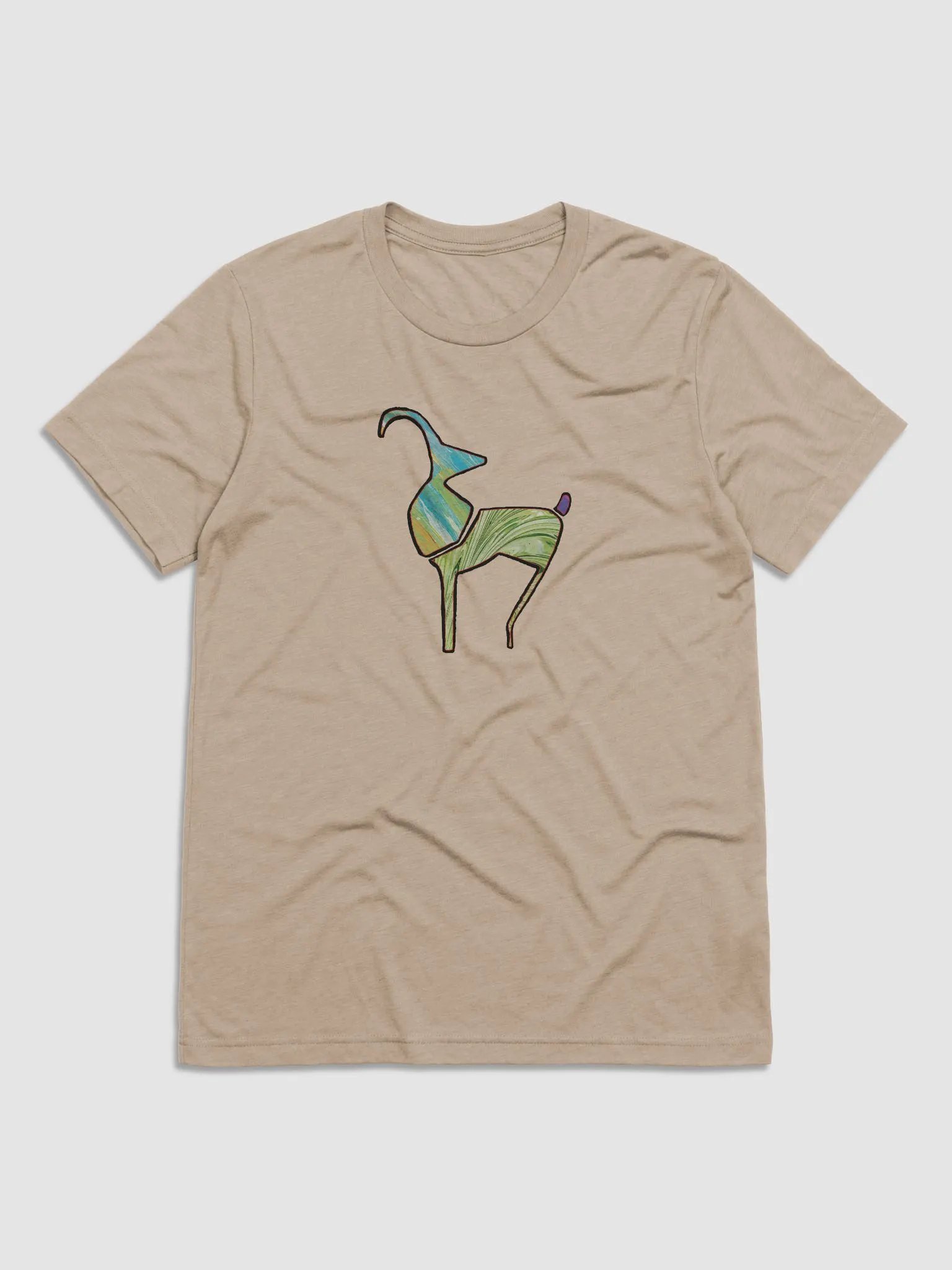 African Art Colorful Animal UltraSoft Tri-Blend Tee product image (1)