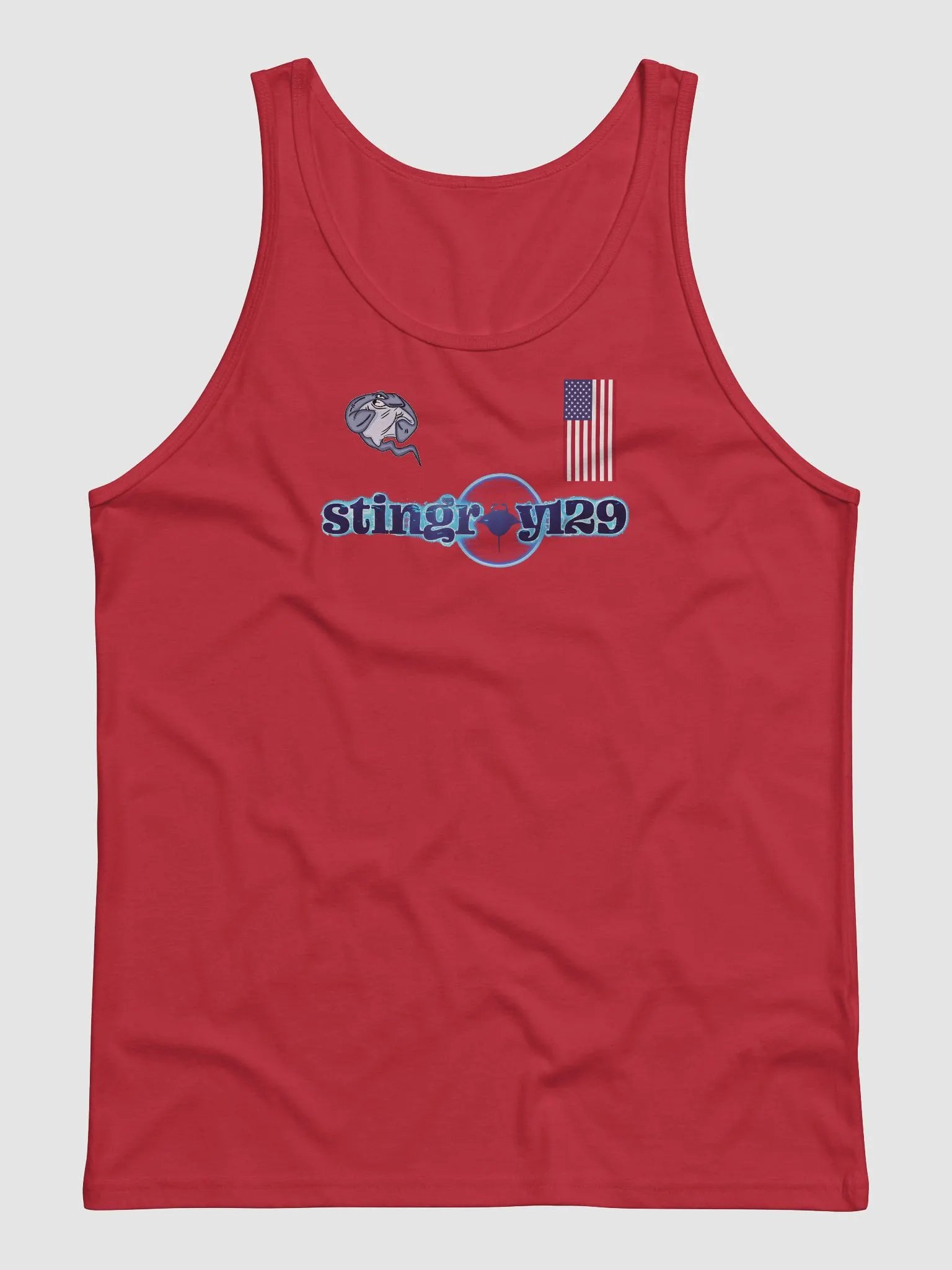 STING #TANKTOPGANG RED Tank Top product image (1)