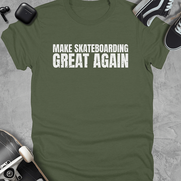Make skateboarding great again, Funny skate t-shirt, Unisex product image (5)