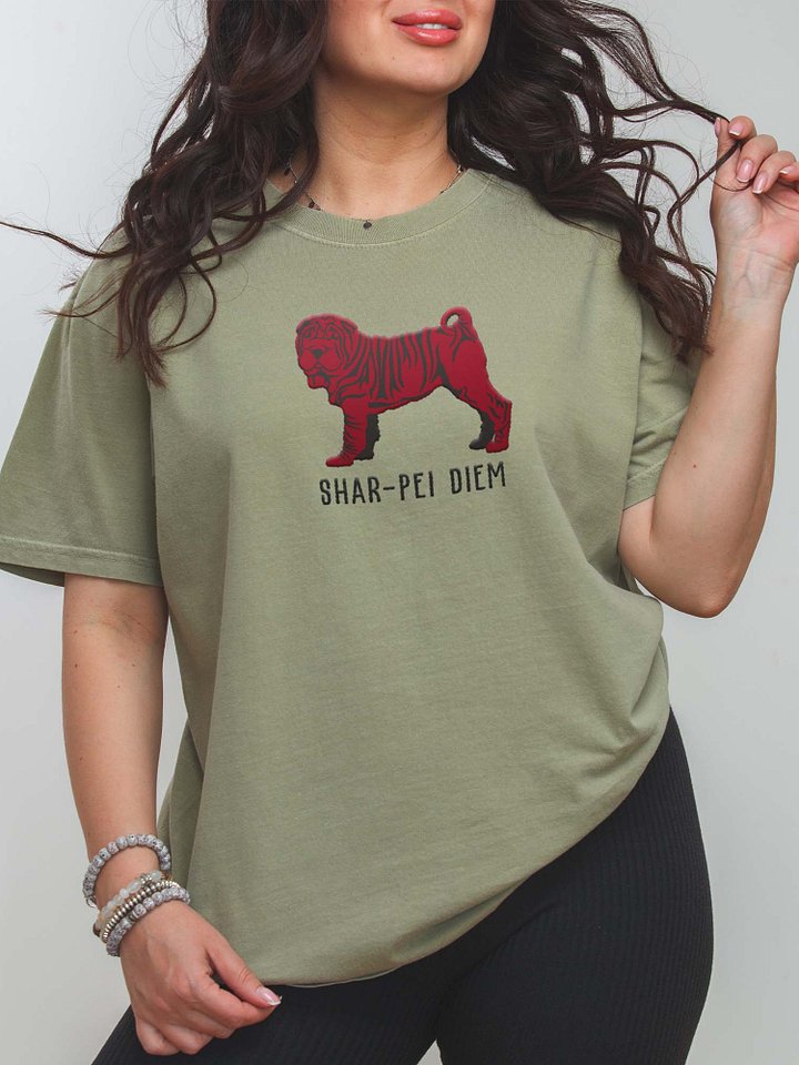 Shar-Pei Diem T-Shirt(Embroidered) of a Chinese Shar-Pei(Chocolate) product image (2)