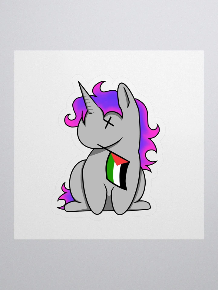 Free Palestine! Unicorn Logo Sticker product image (1)