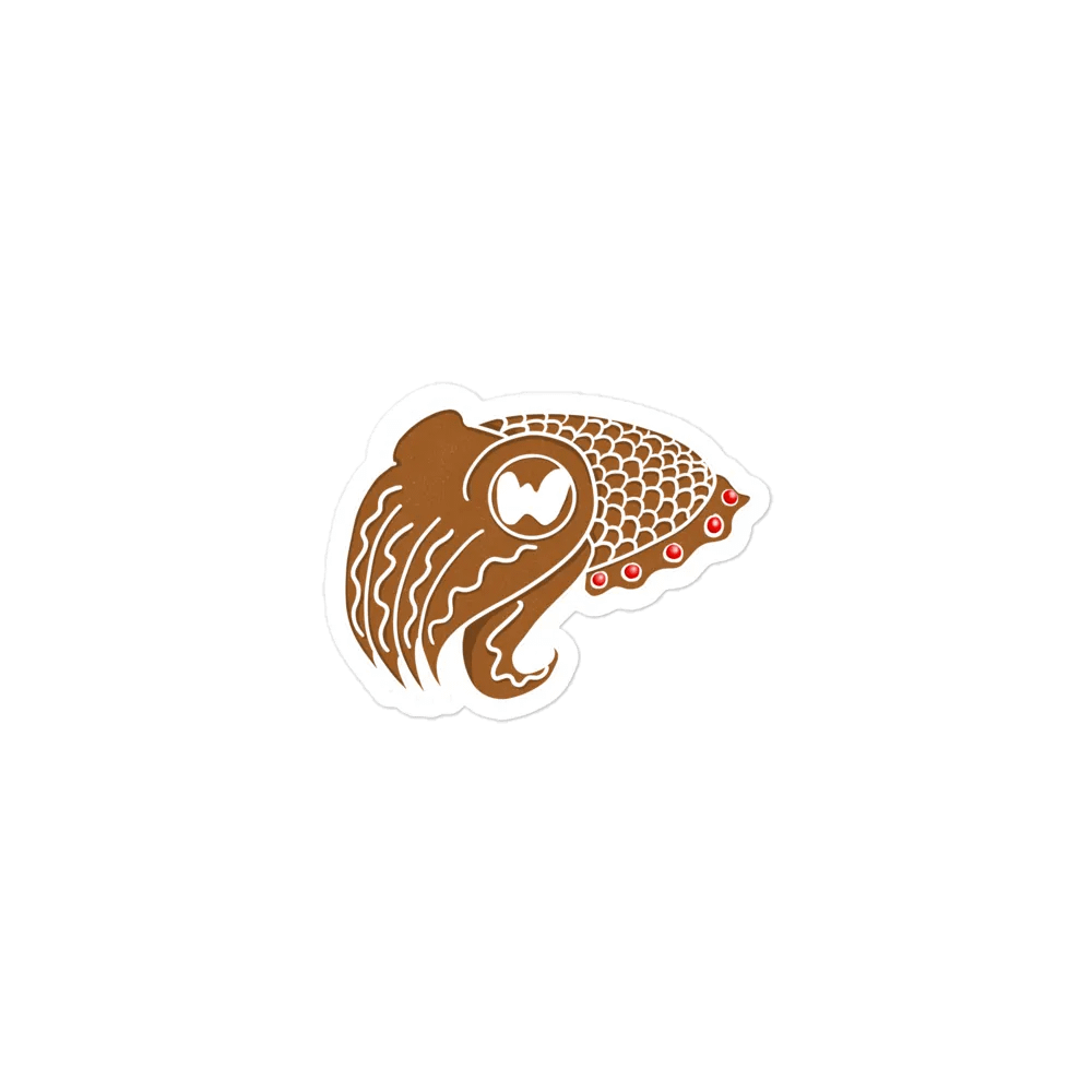 Gingerbread Cuttlefish Magnet product image (1)