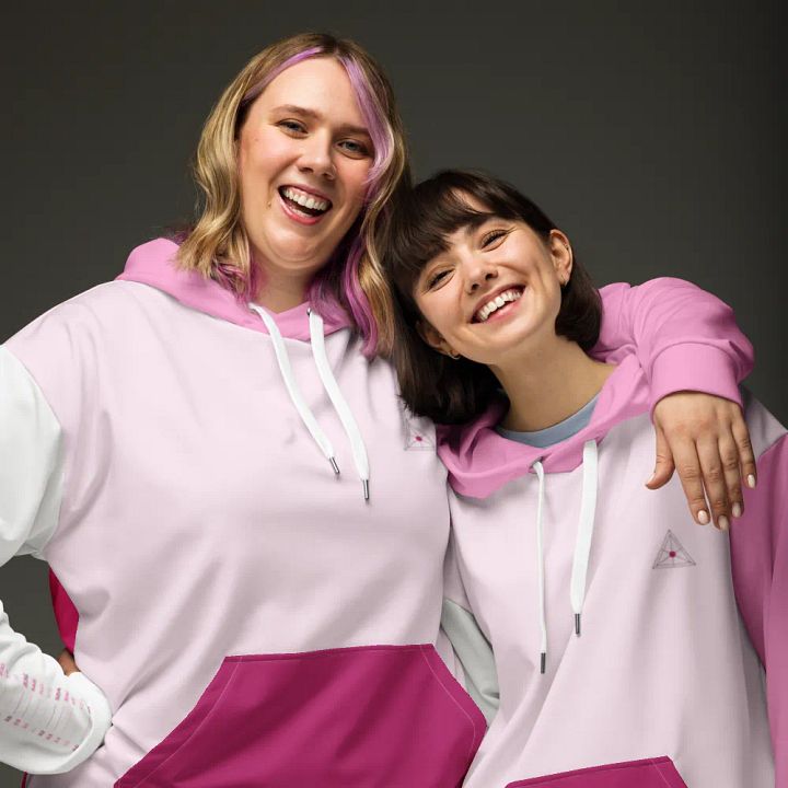 delightful safety pink hoodie product image (1)