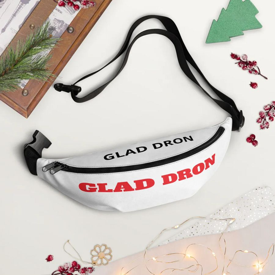 Bold Red GLAD DRON All-Over Fanny Pack product image (12)