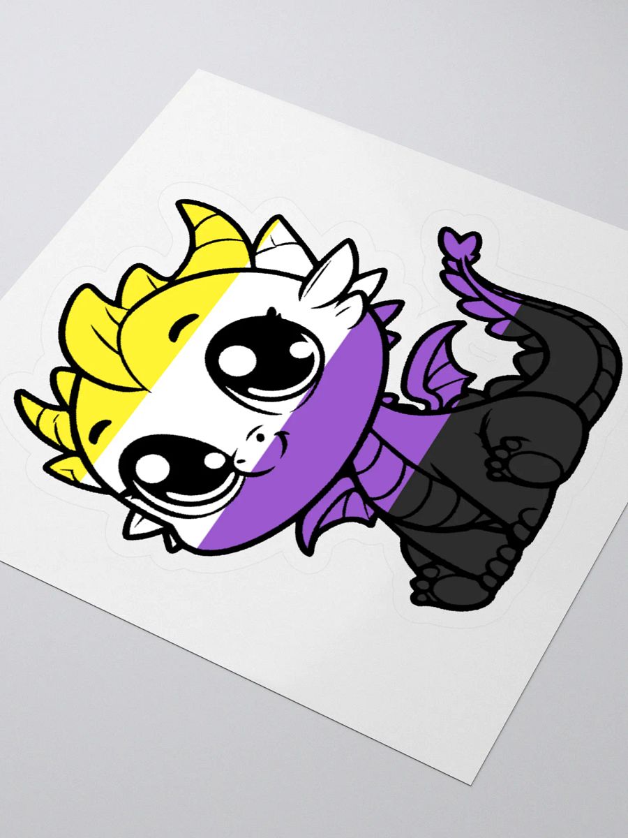Nonbinary Pride Dragon Sticker product image (3)