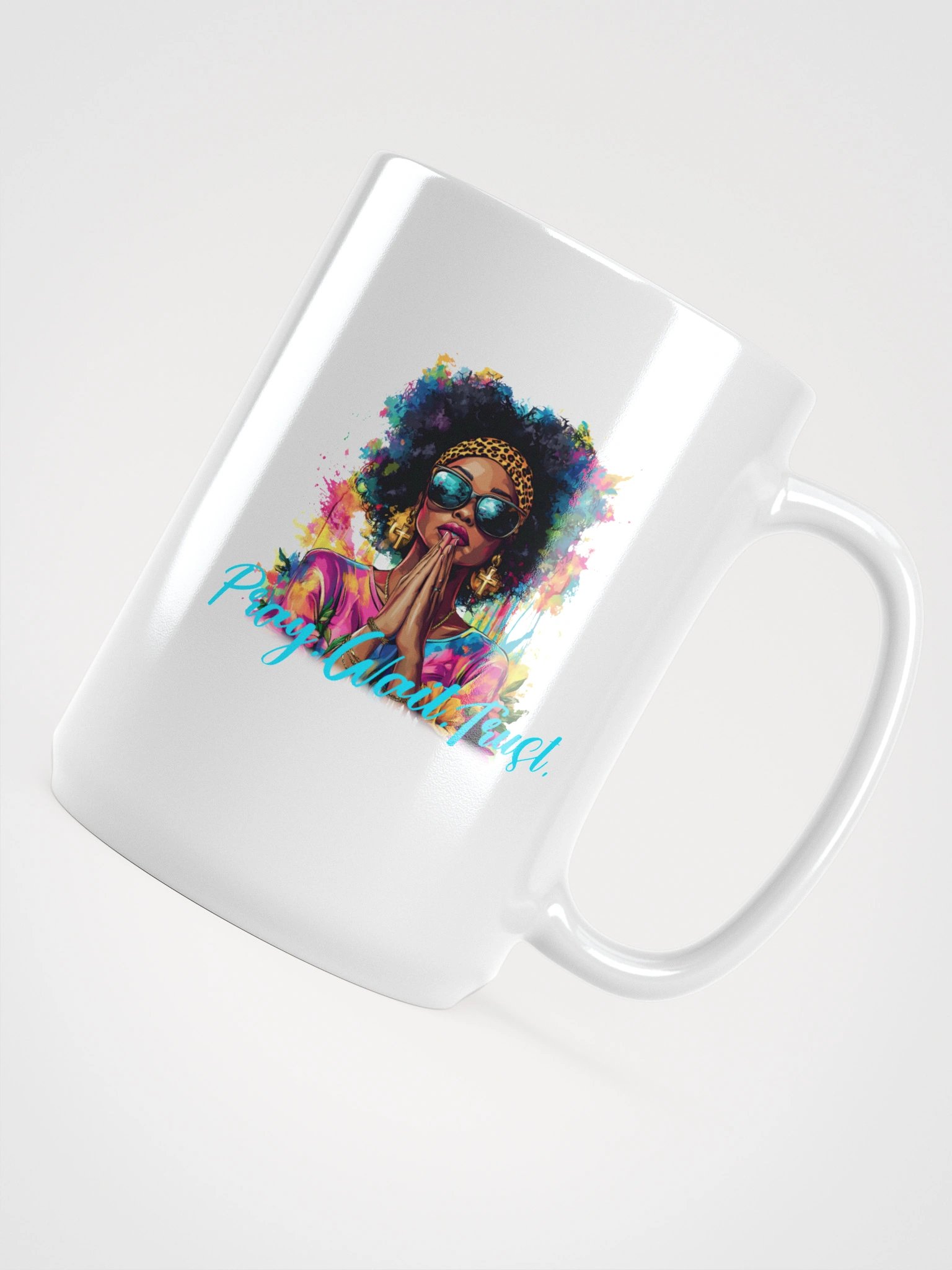 Vibrant Pray. Wait. Trust. Mug product image (5)