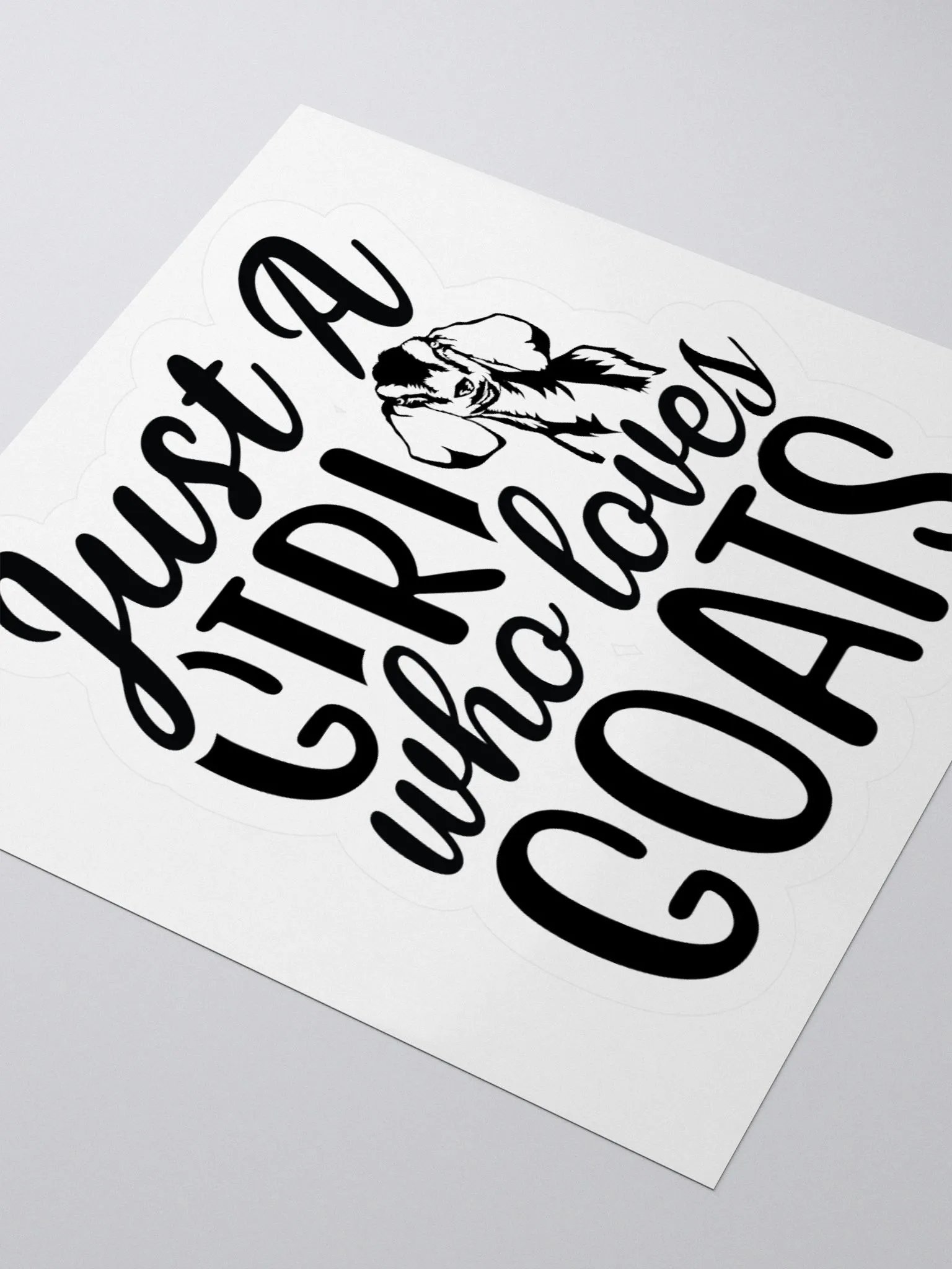 Just a Girl that Loves Nubians KISS Cut Stickers product image (6)